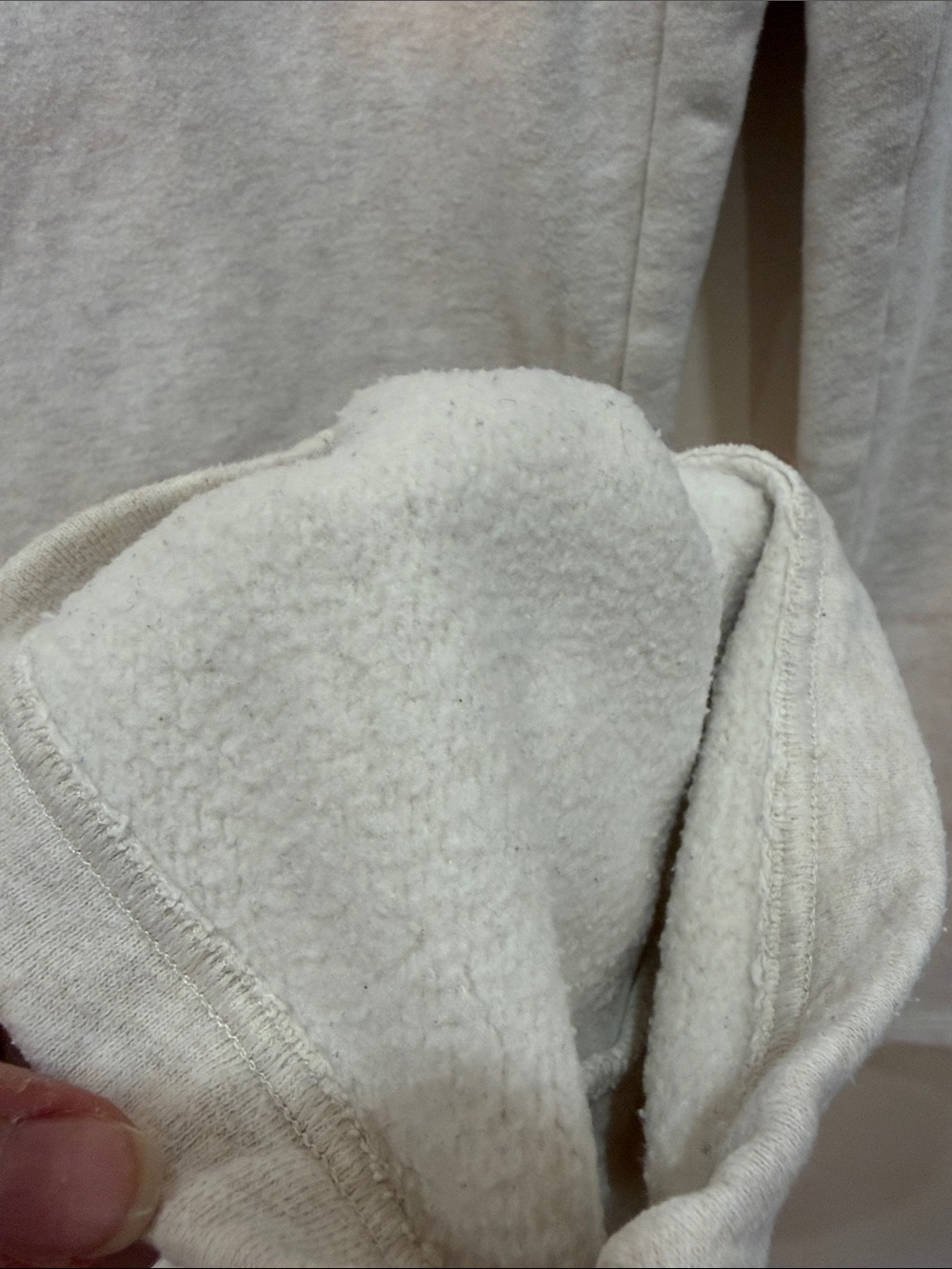 TNA Cozy Fleece Mega Cargo Pants in Heather Ecru - Picture 10 of 12